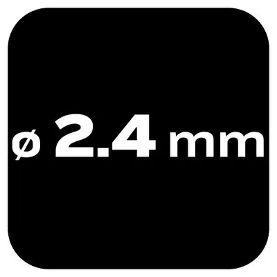 Immagine prodotto di Punte per metallo HSS-Co da 2,4 mm, 3 pezzi.