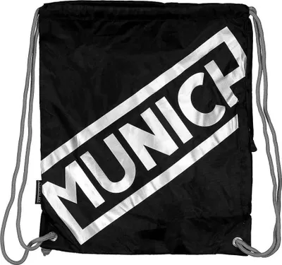 Produktbild von Munich Logo Turnbeutel Schwarz  Schwarz One Size