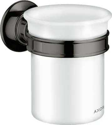 Produktbild von hansgrohe Zahnputzbecher Axor Montreux Gl., Ha. Met., Wandmont., pol. bla vc