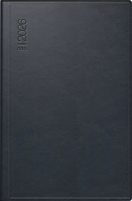 Produktbild von rido/idé 7016288906 | Taschenkalender Mod. Industrie II 2026 | A7, Leder, schwarz
