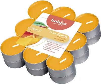 Image de Bougies à réchaud parfumées 'True Scents' Mango