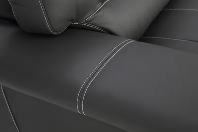 Produktbild von Leder Design Couch Polster Sitz Garnitur Sofa Garnituren 3+2 Leder Sofas Set Neu