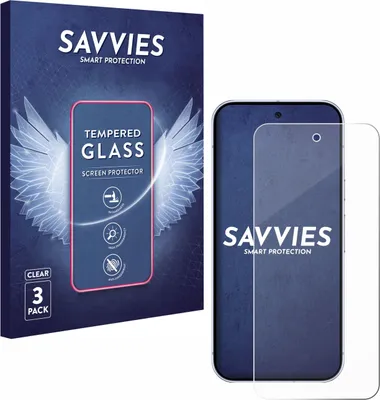 Produktbild von 3x Savvies Schutzglas für Google Pixel 10 Pro Displayschutz 9H Glas klar transparent