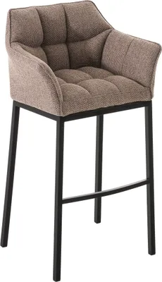 Produktbild von Barhocker HLO-CP1 B Stoff mit 4-Fuß Gestell  terrabraun