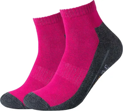 Produktbild von 2er Pack camano Pro Tex Funktions Quarter Socken Unisex 0042 - fuchsia 35-38