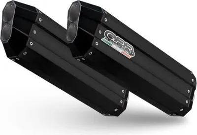 Image de Échappement GPR Hyper Sonic Double Slip-On homologué noir titane pour BMW K 1600 GT E4