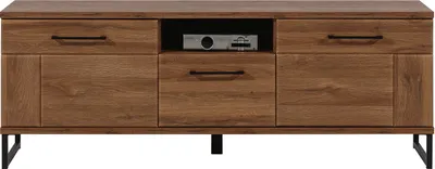 Obrázek produktu pro Nábytek24 TV skříňka IVO IV1 nízká skříňka pod TV 2 zásuvky 1 dvířka