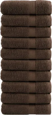 Produktbild von Premium Handtücher SOLUND 10 Stk. Braun 50x100 cm 600 g/m²