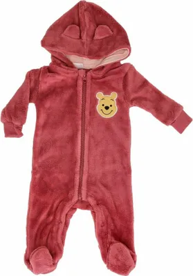 Produktbild von Winnie Puuh Fleece Overall für Babys Weicher Schutz und Wärme für die Kleinsten Rot 74/80