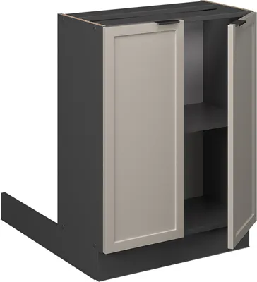 Zdjęcie produktu dla Wyspa kuchenna Vicco Fame-Line GreyBeige 60 cm bez blatu roboczego, Model 50375