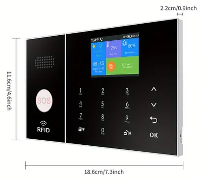 Immagine prodotto di Sistema di allarme 4G Wi-Fi - Sistema di sicurezza - Sistema di allarme antintrusione - Sicurezza domestica - Sensore di movimento