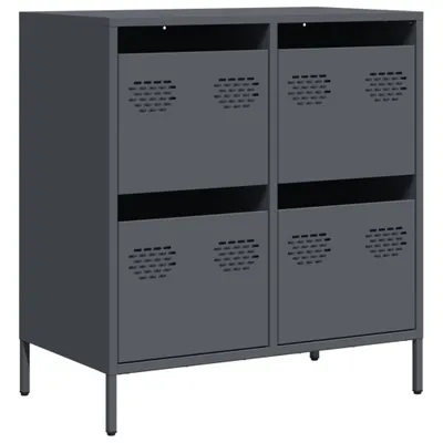 Produktbild von Sideboard Anthrazit 68x39x73,5 cm Kaltgewalzter Stahl