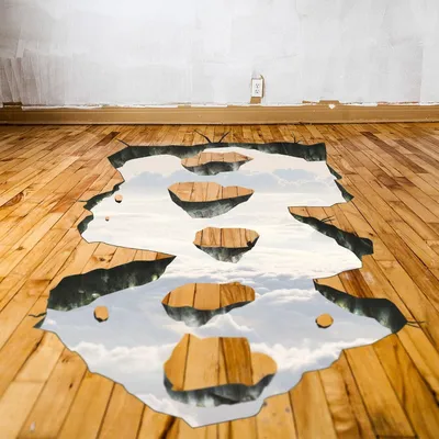 Immagine prodotto di Adesivi per pavimenti 3D a tema galassia, modello 037-010 – Dimensioni: 460 x 378 cm