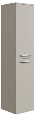 Immagine prodotto di Mobiletto da bagno - 35 x 35 x 130 cm - Beige - Armadio a colonna sospeso con due ante
