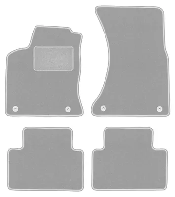 Immagine prodotto di Tappetini in moquette per Porsche Macan dal 2013 (SUV) – set 4 pezzi, grigi, su misura – Wielganizator OSLO