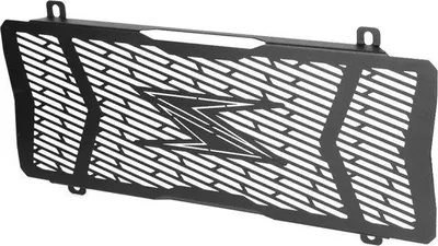 Image de Cache-radiateur pour moto en acier noir