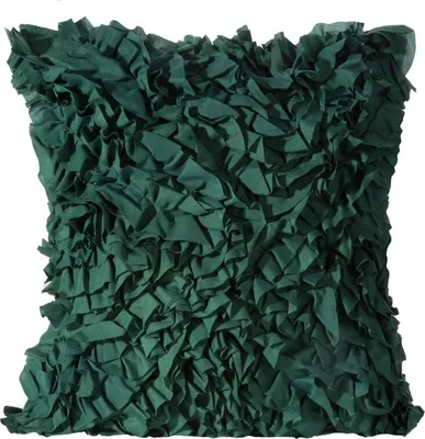 Produktbild von Dekorativer Kissenbezug Sofakissen MIRENA dunkelgrün 45x45 dunkelgrün