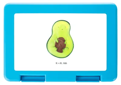 Produktbild von Mr. & Mrs. Panda Snackbox Avocado Kern - Weiß - Geschenk, Lunchbox, Bento Box, Spruch Leben, Pflanze, Vesperbox, Frucht, Frischhaltedose, Avokado, Bentobox