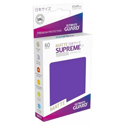 Image de Ultimate Guard Supreme UX Sleeves taille japonaise Violet mat - 60 pièces