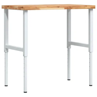 Zdjęcie produktu dla vidaXL Stół warsztatowy 100x60x(73-99,5) cm lite drewno akacjowe prostokątny