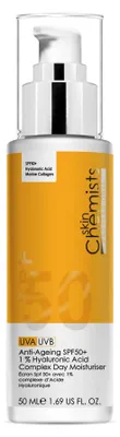 Produktbild von skinChemists Anti-Aging SPF 50 1% Hyaluronsäure Tagesfeuchtigkeitscreme 50ml