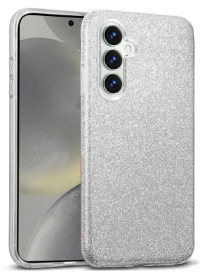 Immagine prodotto di Custodia per cellulare per Samsung Galaxy S24 FE custodia glitter cover TPU protettiva, argento