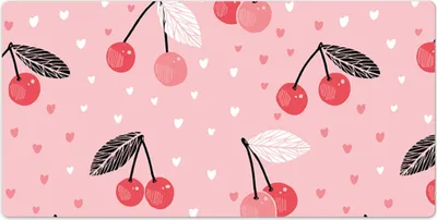 Produktbild von Mauspad - Schreibtischmatte - Tischunterlage - 120x60 cm - Liebe Kirschen