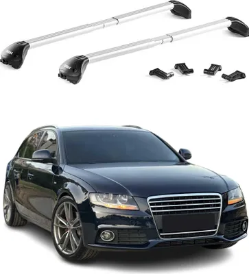 Image de Barres de toit transversales pour Audi A4 Allroad B8 2009-2015 Alu Gris 2x ABE
