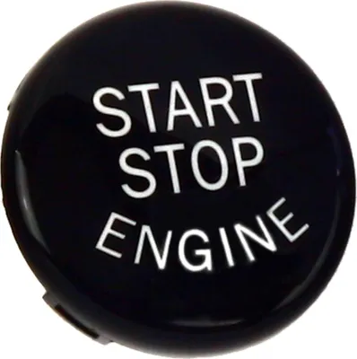Produktbild von Overdrive-Racing Startknopf für BMW 3er E90 E91 E92 E93 5er E60 E61 Z4 E89 X1 X3 X5 X6 Start Stop Knopf Schwarz Hochglanz Ersatz
