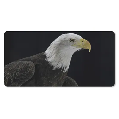 Produktbild von MuchoWow® Mauspad Mousepad Adler - Vogel - Schnabel - Schwarz 60x30 cm - Mousepads - Maus Mat - Pad - Mausunterlage - Nachhaltig