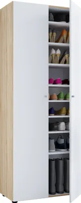 Zdjęcie produktu dla Vandol Iszafka na buty 2 drzwi Dekor dąb sonoma/Biały.