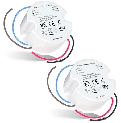 Zdjęcie produktu dla Transformator LED 12V 15W zasilacz 230V do IP67 wewnątrz na zewnątrz