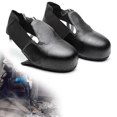 Produktbild von Stahlkappe Sicherheits-Überschuhe, Stahlkappe 1 Paar Sicherheitsschuhe, Sicherheitsüberschuhe mit Stahlkappe, Verstellbare Schnürsenkel