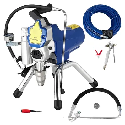 Imagen del producto de Pistola de pintura sin aire, funcionamiento ultrasilencioso, potencia de 3000 PSI, 2200W