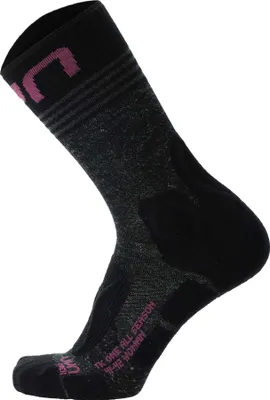 Immagine prodotto di Calze da trekking da donna UYN - Trekking One All Season Mid Socks, calze da trekking, logo nero/grigio/rosa 39-40