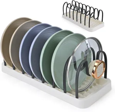 Produktbild von Famanu Pannendekselhalter mit 7 Fächern - Lichtbeige