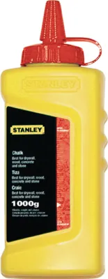 Produktbild von Schlagschnurkreide 1000g rot wasserfest,schwer löslich Ku.-Flasche STANLEY