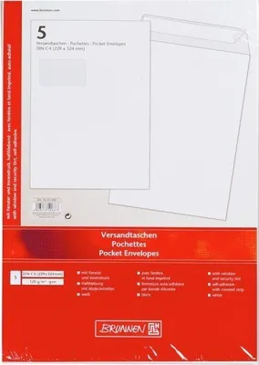 Produktbild von Brunnen 10-53 440, C4 (229 x 324 mm), Weiß, C4 (229 x 324 mm), 120 g/m², 229 mm, 324 mm