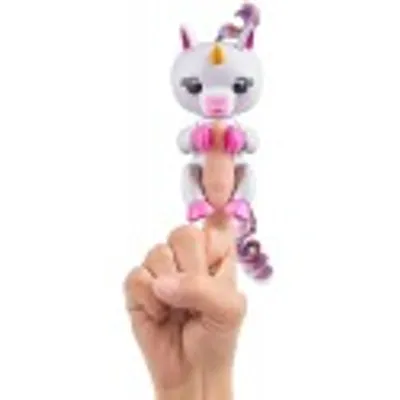 Image de Jazwares 3708 - WowWee - Fingerlings - Gigi la licorne à la crinière arc-en-ciel