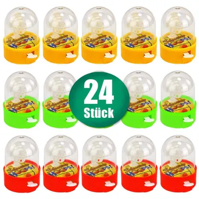Produktbild von 24 Stück Mini Basketball Tischspiel für die Hosentasche
