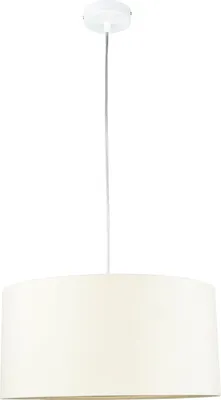 Produktbild von Pendelleuchte Stoff Velours Optik in Creme Gold Ø40cm Esszimmer Schlafzimmer Hängelampe