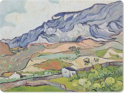 Produktbild von MuchoWow® Mauspad Mousepad Die Alpen - Vincent van Gogh 23x19 cm - Mousepads - Maus Mat - Pad - Mausunterlage - Schreibtischunterlage - Mauspad