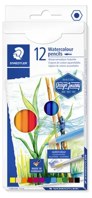 Produktbild von STAEDTLER 146 10 wasservermalbarer Farbstift Etui mit 12 Farben