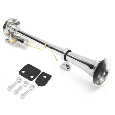 Produktbild von LKW Hupe 12V-24V Laut Luft Horn Drucklufthorn, 150DB Super laut Elektrische Luft horn Auto air Horn kit, Silber