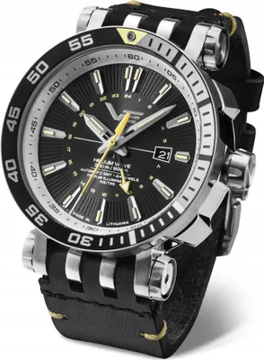 Produktbild von Männliches Set VOSTOK EUROPE NH34-575A718 in klassischem Schwarz mit zusätzlichem Band.