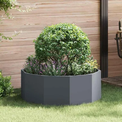 Zdjęcie produktu dla Maison Exclusive – donica na rośliny antracytowa 90 x 90 x 35 cm stal
