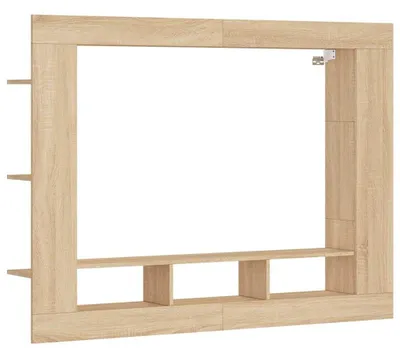 Produktbild von vidaXL TV-Schrank Sonoma-Eiche 152x22x113 cm Holzwerkstoff