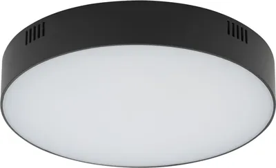 Obrázek produktu pro Stropní svítidlo LED D: 21 cm kulaté černé 4000 K neutrální bílé světlo 3000 lm Moderní stropní svítidlo