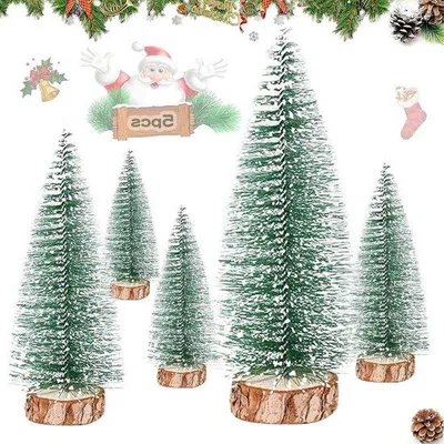Zdjęcie produktu dla Mała choinka – mini zielona jodła – miniaturowa choinka z tworzywa sztucznego do dekoracji stołu lub witryny (5 rozmiarów)