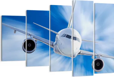 Produktbild von Bild auf Leinwand - Leinwandbild - Luftfahrt Flugzeug Flug - 150x100cm - Wand Bild - Wanddeko - Leinwanddruck - Bilder - Kunstdruck - Wanddekoration - Leinwand bilder - Wandkunst - EG150x100-2537